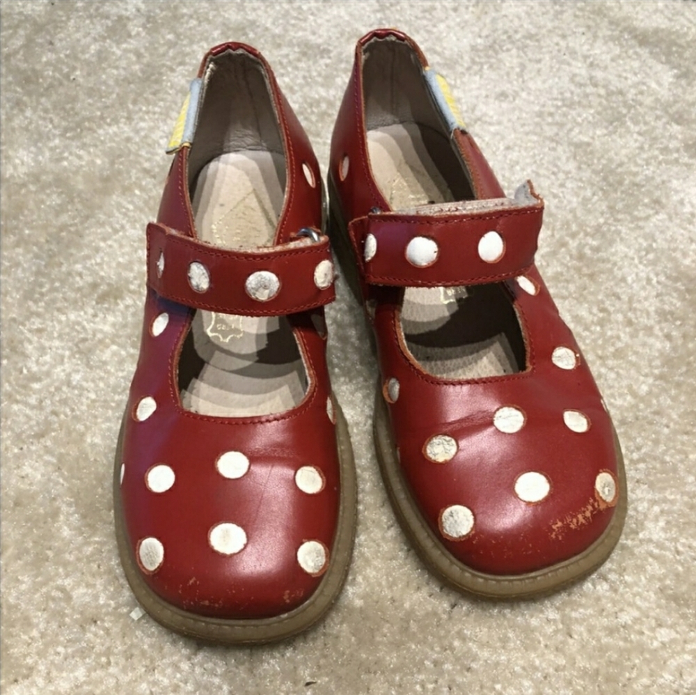Oilily Red Polka Dot Mary Janes Euro 28 US 11